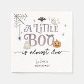 Serviette En Papier Baby shower d'Halloween de Little Boo (Devant)