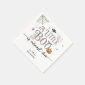 Serviette En Papier Baby shower d'Halloween de Little Boo (Coin)