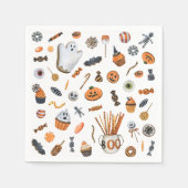 Serviette En Papier Baby shower d'Halloween de Little Boo (Devant)
