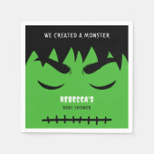 Serviette En Papier Baby shower d'Halloween Frankenstein Monster (Devant)