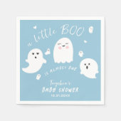 Serviette En Papier Baby shower d'Halloween Ghost Boo Blue Boy (Devant)