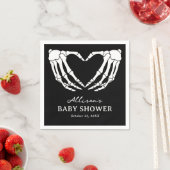 Serviette En Papier Baby shower d'Halloween squelette (En situation)