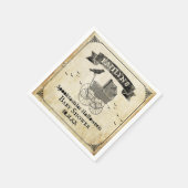 Serviette En Papier Baby shower d'Halloween vintage (Coin)