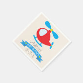 Serviette En Papier Baby shower d'hélicoptère Red & Blue Toy (Coin)