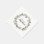 Serviette En Papier Baby shower d'hiver (Coin)