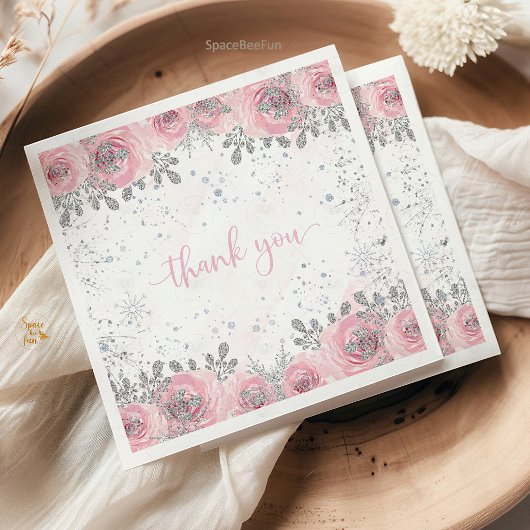 Serviette En Papier Baby shower d'hiver