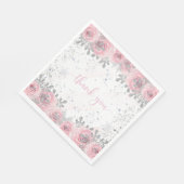 Serviette En Papier Baby shower d'hiver (Coin)