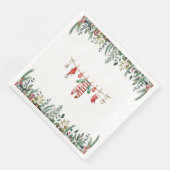 Serviette En Papier Baby shower d'hiver (Coin)