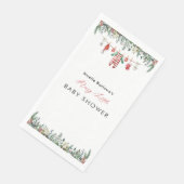 Serviette En Papier Baby shower d'hiver (Coin)
