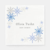 Serviette En Papier Baby shower d'hiver de Flèches d'aquarelle simple (Devant)