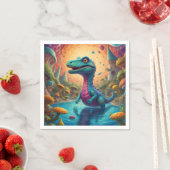 Serviette En Papier Baby shower Dino-Mite (En situation)