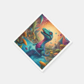 Serviette En Papier Baby shower Dino-Mite (Coin)