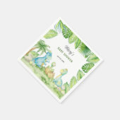 Serviette En Papier Baby shower Dinosaur (Coin)