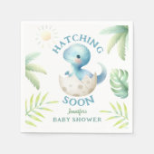 Serviette En Papier Baby shower Dinosaur garçon Cute Dino (Devant)