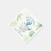 Serviette En Papier Baby shower Dinosaur garçon Cute Dino (Coin)