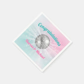 Serviette En Papier Baby shower Disco Ball Super (Coin)