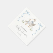 Serviette En Papier Baby shower d'oie (Coin)