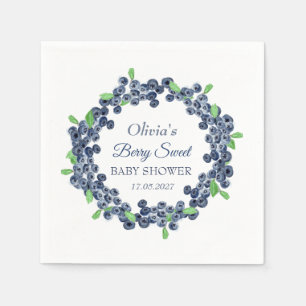 Serviette En Papier Baby Shower Douceur de Fruits Rouges Fille Garçon