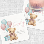 Serviette En Papier Baby shower d'ours en peluche