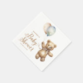 Serviette En Papier Baby shower d'ours en peluche d'attente pour un se (Coin)