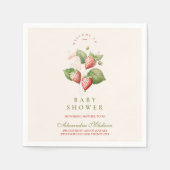Serviette En Papier Baby shower doux au Berry (Devant)