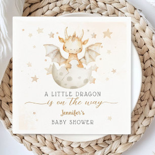 Serviette En Papier Baby shower Dragon Cute Boho Dragon Papier Napkin