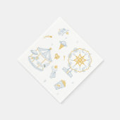 Serviette En Papier Baby shower du Carnaval spatial Espace Nourriture (Coin)
