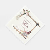 Serviette En Papier Baby shower du sud-ouest de Boho (Coin)