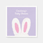 Serviette En Papier Baby shower duvet minimaliste (Devant)