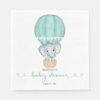 Baby shower écologique éléphant genre neutre