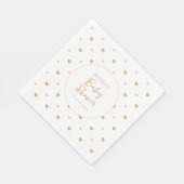 Serviette En Papier Baby shower élégant (Coin)