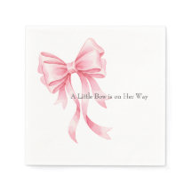 Baby Shower Élégant Ruban Aquarelle Rose