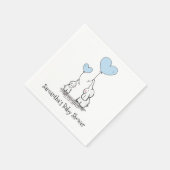 Serviette En Papier Baby shower éléphant (Coin)