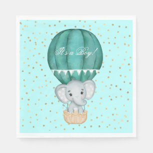 Serviette En Papier Baby shower éléphant bébé bébé bébé garçon à air c