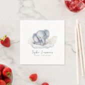 Serviette En Papier Baby shower Eléphant Bébé mignon (En situation)