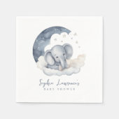 Serviette En Papier Baby shower Eléphant Bébé mignon (Devant)