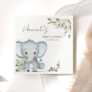 Serviette En Papier Baby shower Elephant Boy