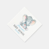 Serviette En Papier Baby shower éléphant garçon serviettes bleues (Coin)