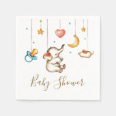 Serviette En Papier Baby shower Eléphant mignon serviettes (Devant)