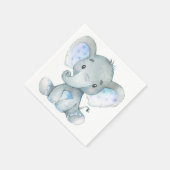 Serviette En Papier Baby shower éléphant, première fête d'anniversaire (Coin)