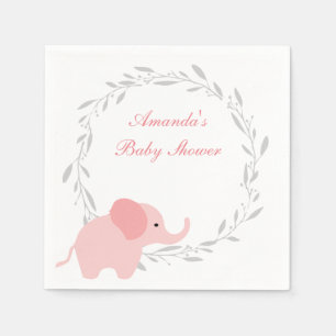 Serviette En Papier Baby shower éléphant/serviettes d'anniversaire