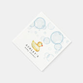 Serviette En Papier Baby shower en caoutchouc (Coin)
