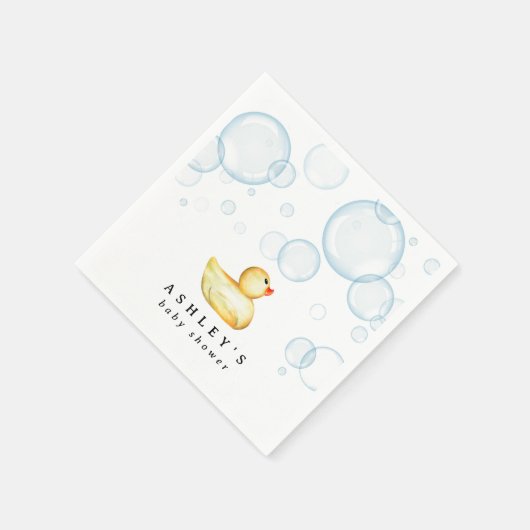 Serviette En Papier Baby shower en caoutchouc (Coin)