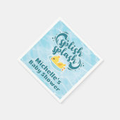 Serviette En Papier Baby shower en caoutchouc Ducky Splash (Coin)