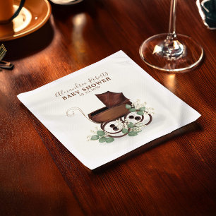 Serviette En Papier Baby shower Eucalyptus Cute de transport Vintage