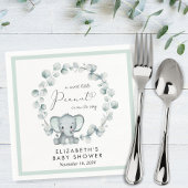 Serviette En Papier Baby shower Eucalyptus Eléphant mignon