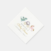 Serviette En Papier Baby shower Fairytale Cute Dragon (Coin)