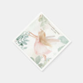 Serviette En Papier Baby shower Fée Blonde (Coin)