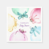 Serviette En Papier Baby shower Fille de Noël (Devant)