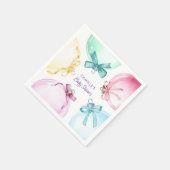 Serviette En Papier Baby shower Fille de Noël (Coin)